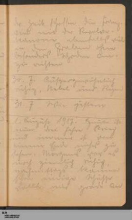 1. - 31. August 1917