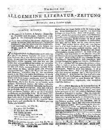 Szenen aus dem Ritterthume. Berlin: Petsch 1796