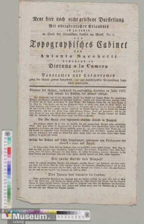 Ein Topographisches Cabinet von Antonio Sacchetti