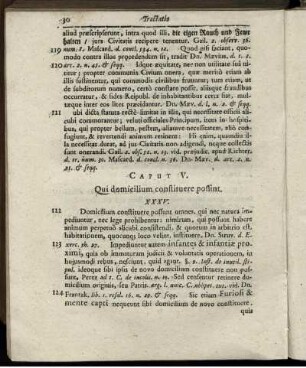 Caput V. Qui domicilium constituere possint