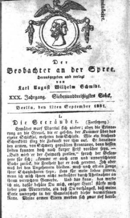 37. Stueck, 12. September 1831
