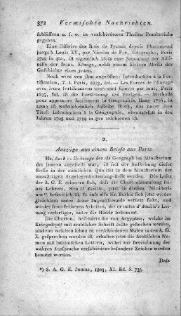 Auszüge aus einem Briefe aus Paris