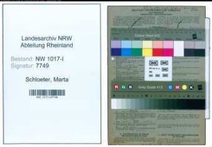 Entnazifizierung Marta Schloeter , geb. 31.05.1911 (Kontoristin)