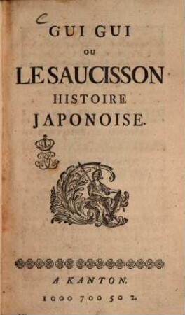 Gui Gui Ou Le Saucisson : Histoire Japonoise