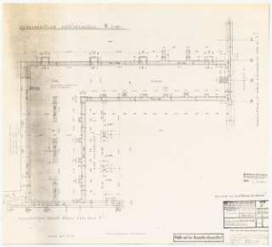 Technische Universität Berlin Elektrotechnische Institute, 2. Bauabschnitt: Verbindungsbau Kellergeschoss 1:50