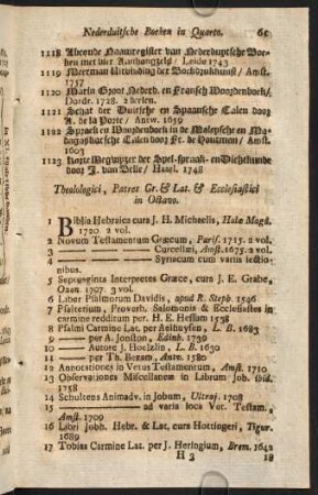 Theologici, Patres Gr. & Lat. & Ecclesiastici in Quarto.