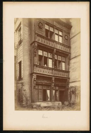 Haus der Diana von Poitiers, Rouen: Ansicht der Fachwerkfassade