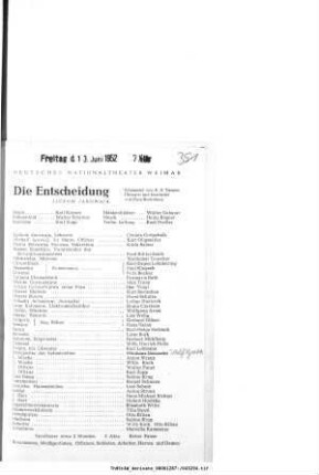 Die Entscheidung Ljubow Jarowaja