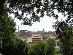 Görlitz: Altstadt mit Türmen (Dreifaltigkeitskirche und Dicker Turm/Frauenturm)