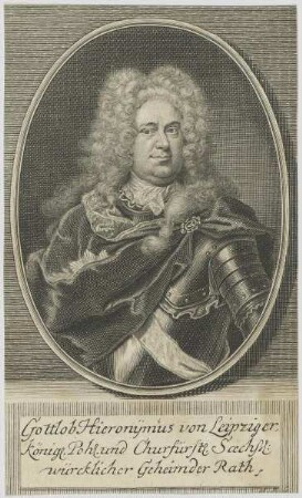 Bildnis des Gottlob Hieronymus von Leipziger