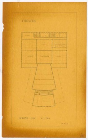 Theater: Grundriss Bühne M 1:200