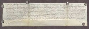 Gültbrief des Markgrafen Friedrich V. von Baden-Durlach gegen Paulus Neyel