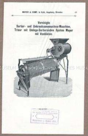 Sortier- und Unkrautsamenauslesemaschine