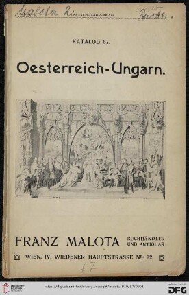 Nr. 67: Antiquariats-Katalog: Oestereich-Ungarn