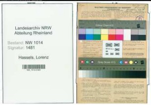 Entnazifizierung Lorenz Hassels , geb. 24.04.1905 (Kraftfahrer)