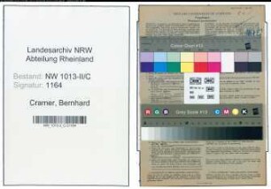 Entnazifizierung Bernhard Cramer , geb. 05.04.1903 (Schneidermeister)