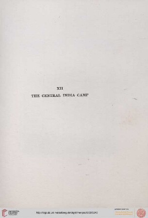 12. The Central India Camp