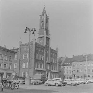 Das Rathaus in Kamenz : Kamenz/Kamjenc. Rathaus, Marktplatz