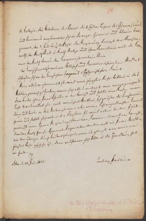 Brief von Pauline (Lippe, Fürstin) an Friedrich Simon Leopold Petri, geschrieben von Friedrich Simon Leopold Petri