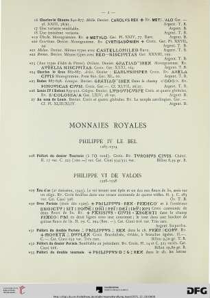 Monnaies royales (Nr. 28-309)