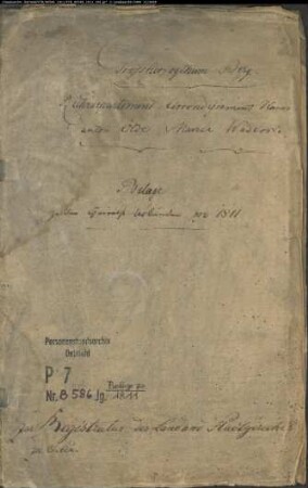 Belegakten zum Heiratsregister der Munizipalität Wadersloh 1811