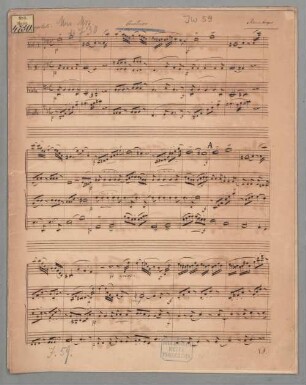 Streichquartett in d-moll JWV 59 - BSB Mus.ms. 4730