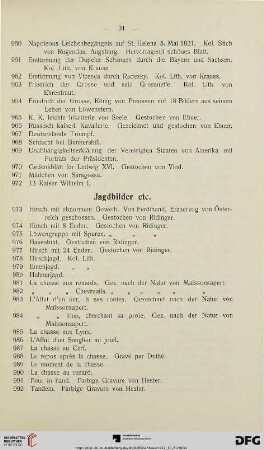 Jagdbilder etc. (Nr. 973-992)