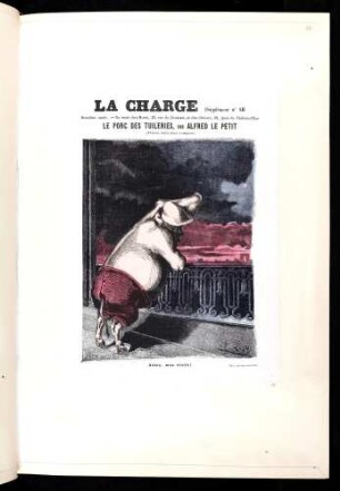 La Charge. Le porc des Tuileries, par Alfred le Petit