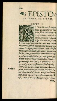Epistola Pauli Ad Titum.