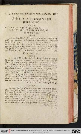 Zusaetze und Verbesserungen zum I. Band