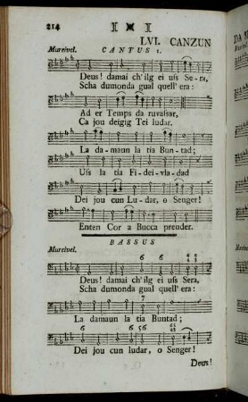 LVI. Canzun Da Seras