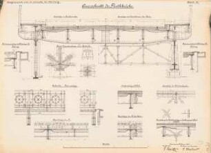 Straßenbrücke über die Süderelbe, Hamburg-Harburg: Flutbrücken: Querschnitte 1:20