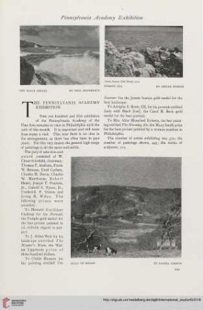 40.1910 = Nr. 157: The Pennsylvania Academy exhibition