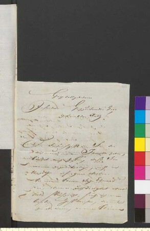 Brief von Bethmann-Metzler, Peter Heinrich von an Goethe, Johann Wolfgang von