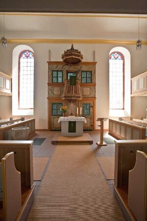 Ev. Kirche, Waagehäuschen; Laubach, Mönchsgasse 14