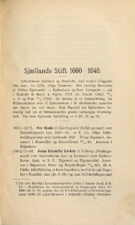 Stiftamtmaend og Amtmaend i Kongeriget Danmark og Island 1660-1848 af J[oergen] Bloch