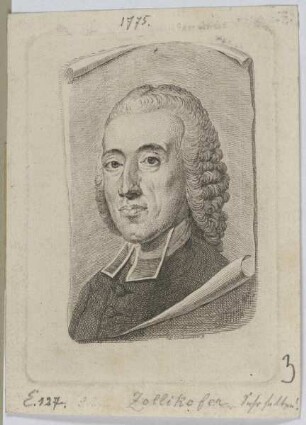 Bildnis des Theologen Georg Joachim Zollikofer