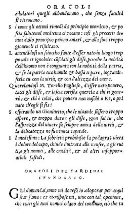 Oracoli Del Cardinal Sfondrato.
