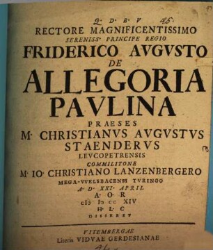De allegoria Paulina