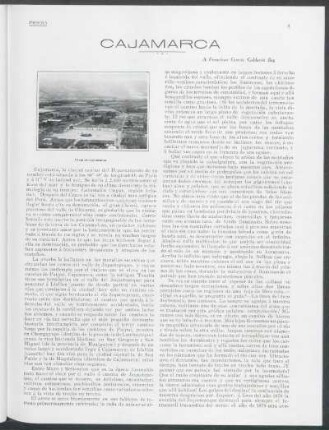 Cajamarca : A Francisco García Calderón Rey