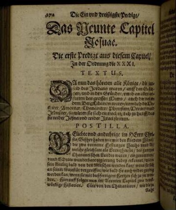 Das Neunte Capitel Josuae.