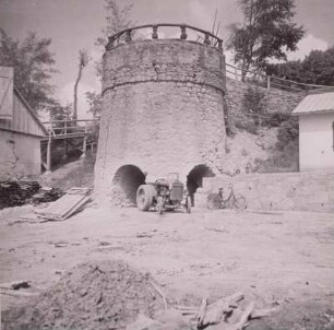 Kalkwerk, Trichterofen, um 1920