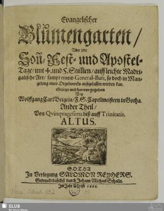 Ander Theil: Ander Theil : Von Quinquagesima biß Trinitatis