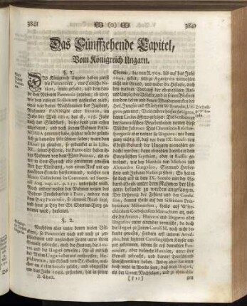 Das Fünffzehende Capitel, Vom Königreich Ungarn.