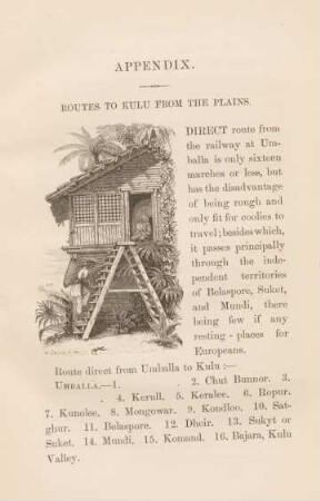 Appendix. Routes to Kulu from the plains