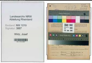 Entnazifizierung Josef Wirtz , geb. 07.10.1911 (Buchhalter)