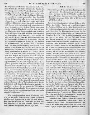 Sachs, L. W.: Das Spießglanz. Ein pharmacologisch-therapeutischer Versuch. Königsberg: Bornträger 1838