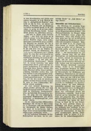 Universität und Volksschullehrer
