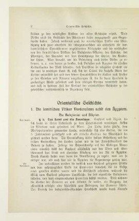 Orientalische Geschichte