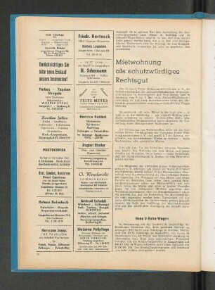 Mietwohnung als schutzwürdiges Rechtsgut